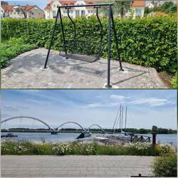 Schauckel und Aussicht wenn man schaukelt