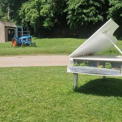 Piano planter in the music centre grounds
