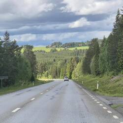 Wetterwechsel, kurz vor Östersund.