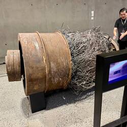 One engine from the 99 lifts in the building