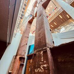 Huge Steel pylon from sides of North Tower