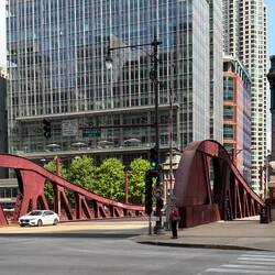 Viele Brücken über den Chicago River