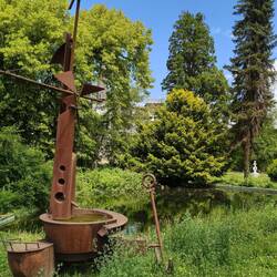 Piratenschiff am Ufer