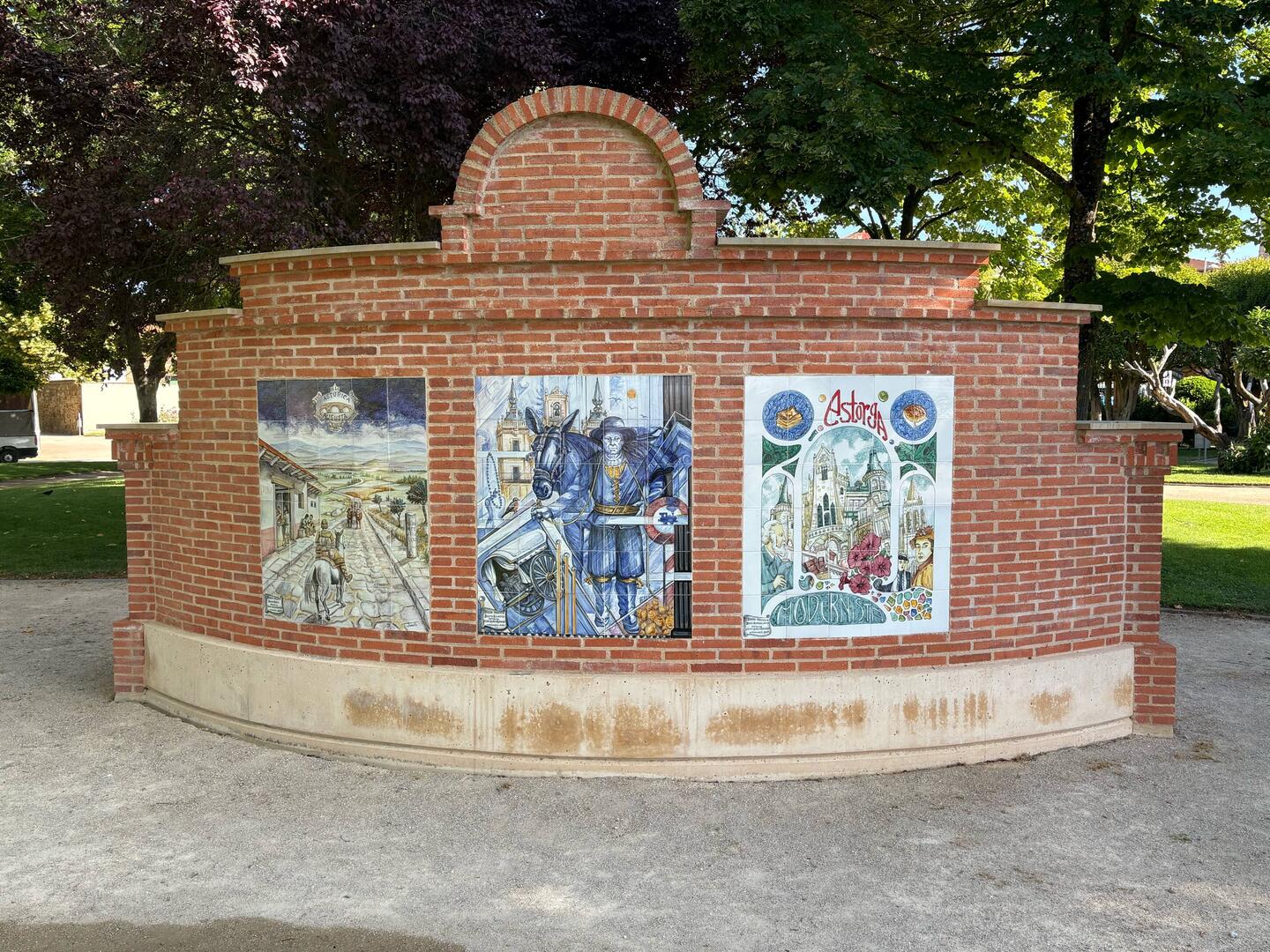 In the beautiful park I visited this morning. Then again this afternoon to see the sewers.