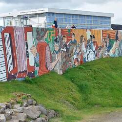 A decorated wall