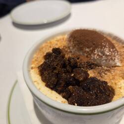 Tiramisu with coffee granita