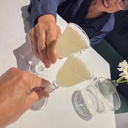 Limoncello with green tea