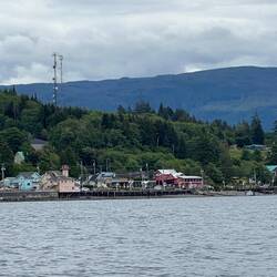 A view coming into Alert Bay.
