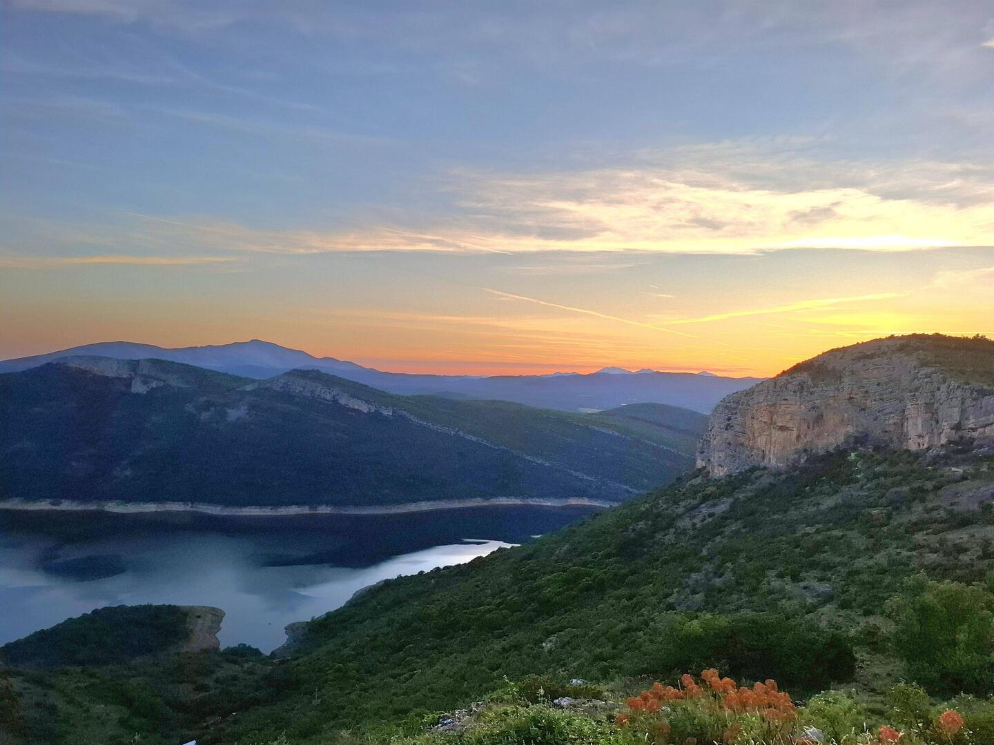 Sunset vom Vorabend mit Blick auf Bosnien und Herzegowina