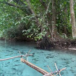 Very clear water