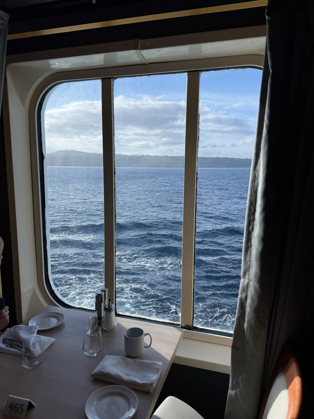 Our view at breakfast