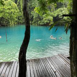 Blue water hole