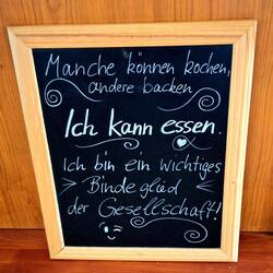 Ein sehr netter Empfang in der Gastro