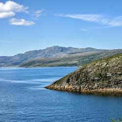 Unser erster Fjord in Norwegen - Neiden- og Munkefjord