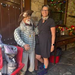 Welcoming committee. Photo by Yvonne, because of course they're here.
