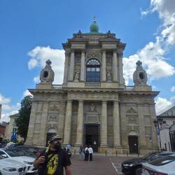 Church of St Joseph's and the guide.