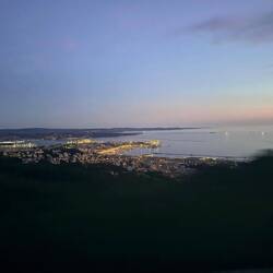 Blick von oben auf Triest