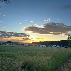 Abendhimmel überm Camp