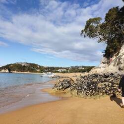 Went for a walk around the bay on return