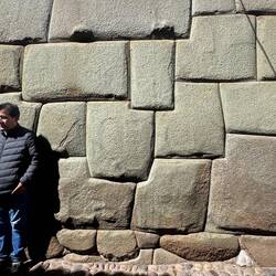 Pre-Inca puzzle wall designed to withstand earthquakes.