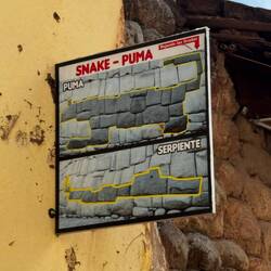 Pre-Inca designed in stone wall