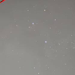 The southern cross with the naked eye