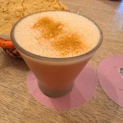 Now lunch! A refreshing ancient drink similar to Maci but made from corn. Refreshing