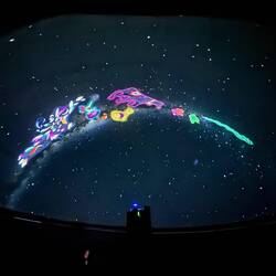 Planetarium. Picture on Inca constellations
