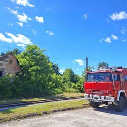 Am "Bahnhof" direkt hinter der kroatischen Grenze