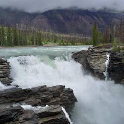 Athabasca falls met potholes
