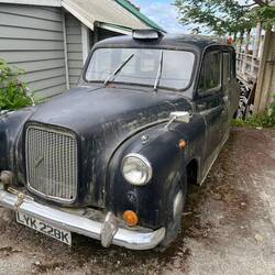 An old car I saw sitting in a driveway