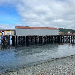 Government dock. This is where the cruise ship small boats were bringing their passengers.