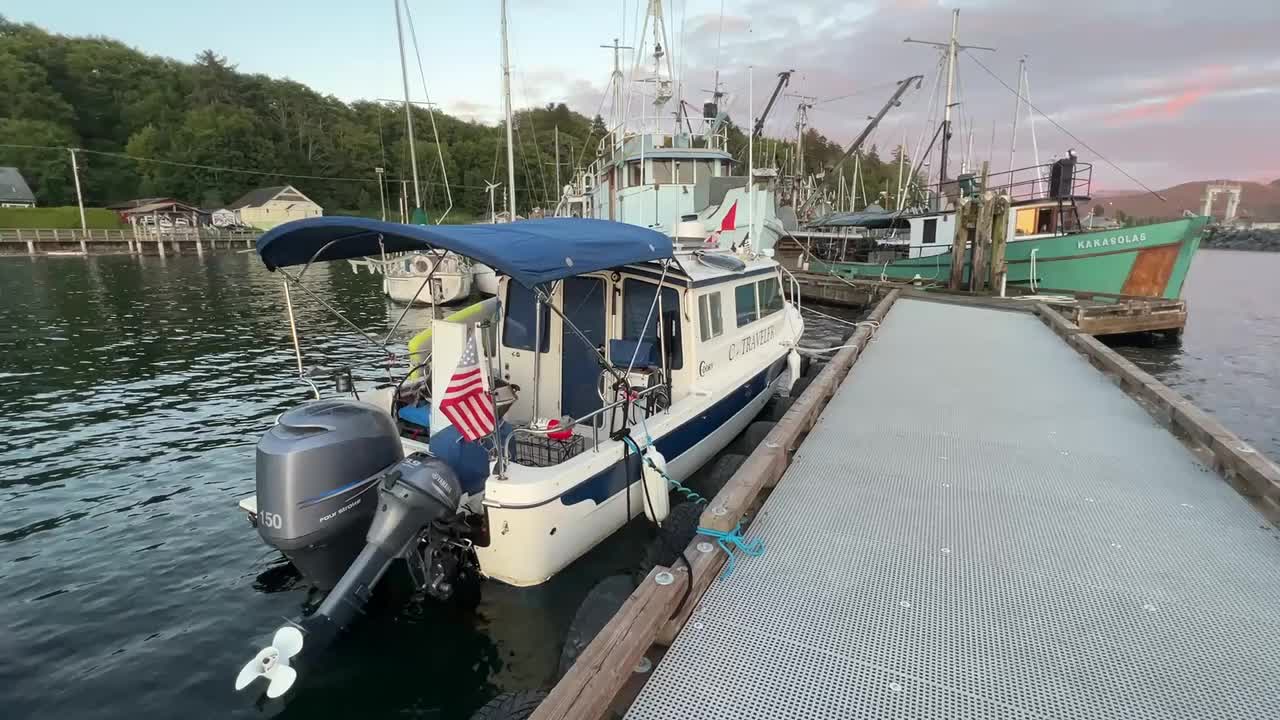Thank goodness the winds and seas calmed down soon after going to bed.