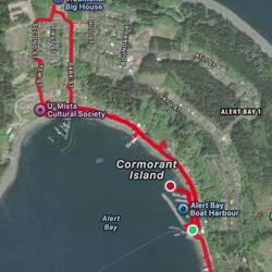My walk today.