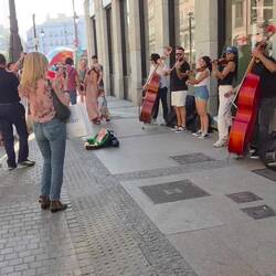 Entertainment on the streets of Madrid