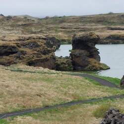 Lake Myvatn; a bird watching area there