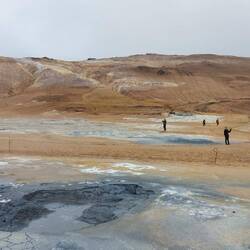 Lake Myvatn area; Hverir - fumaroles and mud pots