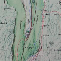 Map of Asbyrgi