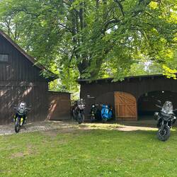 Die Vespas sind trocken