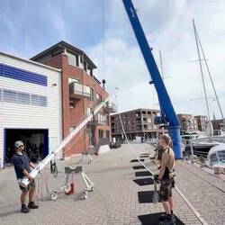 Mast stellen