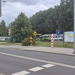Grenze vor Ahlbeck auf Usedom