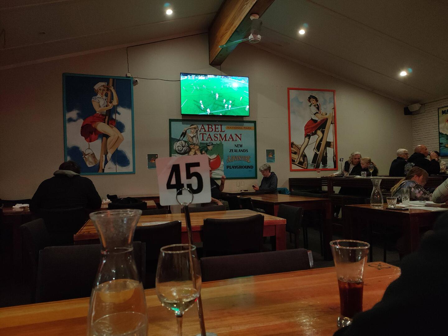 Paul watching the game
