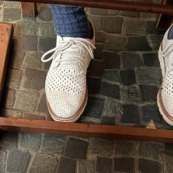 Chieko's shoes--so many adorable styles in Japan, and for men as well.