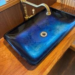 The restaurant's bathroom sink