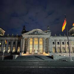 Der Deutsche Bundestag im Reichstagsgebäude.