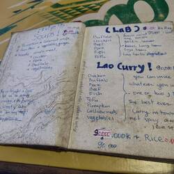 While a fun idea to design a menu like this, it wasn't exactly hygienic.