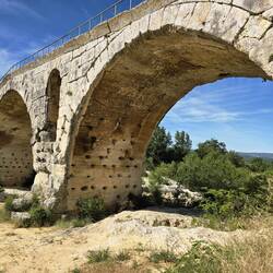 We went back to the 2,000 year old bridge, and walked below this time.