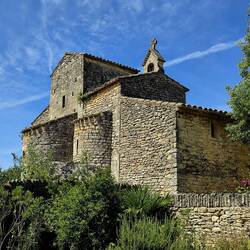 9th century church in Saint-Pantaléon (was added onto in the 12th century).