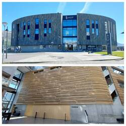 Hof Cultural Centre; outside/ inside