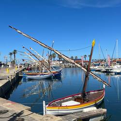 Bateaux de pêche traditionnels à Port Barcares